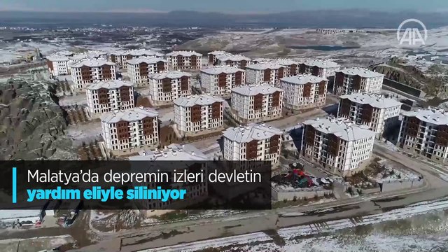 Malatya'da depremin izleri devletin yardım eliyle siliniyor