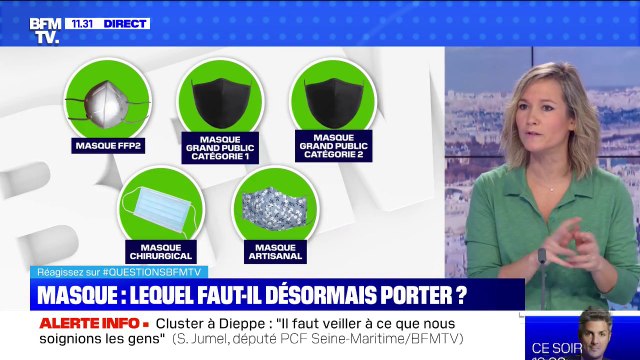 Quelles sont les nouvelles recommandations sur les masques ? BFMTV répond à vos questions