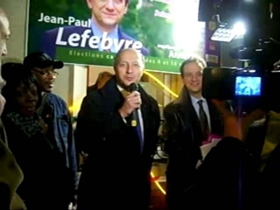 Laurent Fabius à Noisy le sec