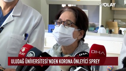 Uludağ Üniversitesi'nde koronavirüs önleyici sprey geliştirildi...