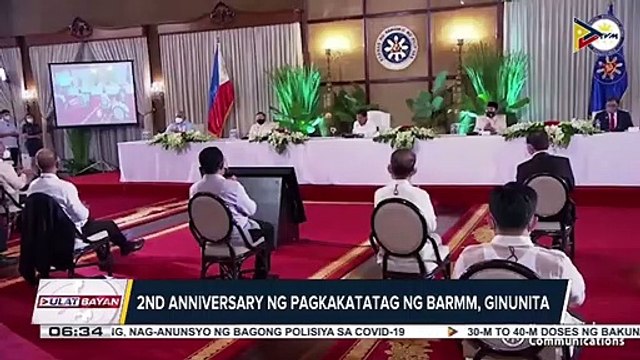 2nd anniversary ng pagkakatatag ng BARMM, ginunita; Pres. #Duterte, tiniyak ang patuloy na pagsuporta sa BARMM