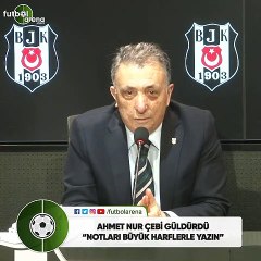 Ahmet Nur Çebi güldürdü! "Notlar büyük harflerle yazın"