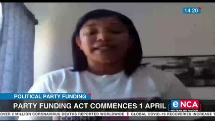 Party Funding Act commences on 1 April
