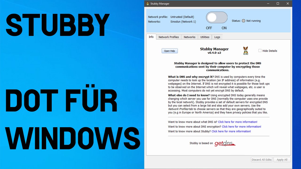 [TUT] Stubby - DNS over TLS für Windows [4K | DE]