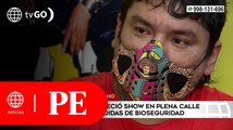Chacalón Jr ofreció show en plena calle desacatando medidas de bioseguridad | Primera Edición
