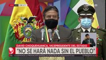Choquehuaca pide unidad para superar la crisis que atraviesa la humanidad