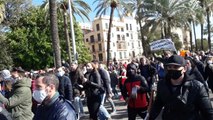 Manifestación contra el cierre de la hostelería en Palma