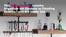This Space-Saving Jewelry Organizer Set Doubles as Floating Shelves—and It’s Under $32
