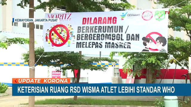 Keterisian RSD Wisma Atlet Lebihi Standar WHO
