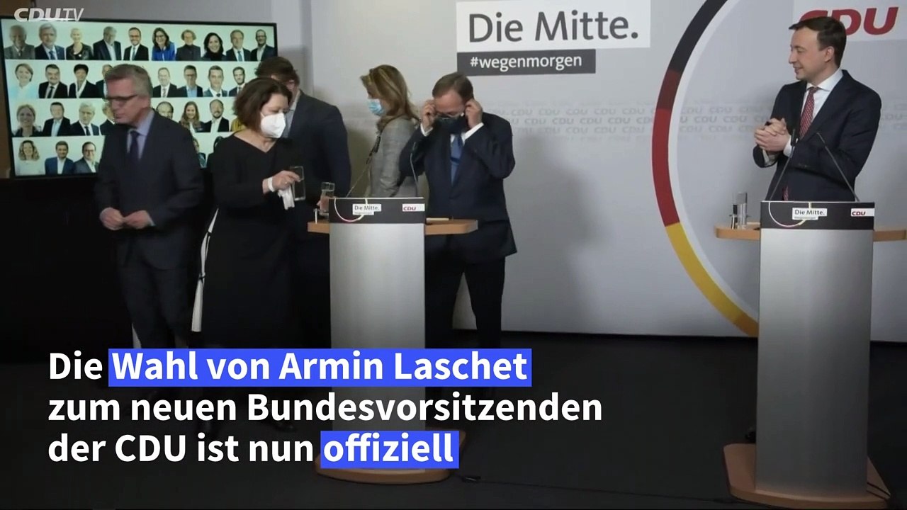 CDU-Briefwahl bestätigt Laschets Wahl zum Parteichef