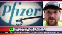 Una mujer sufre terribles efectos secundarios tras serle administrada la vacuna de Pfizer.
