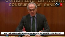 Ruiz Escudero anuncia nuevas medidas en Madrid a partir de lunes 25 de enero y durante dos semanas