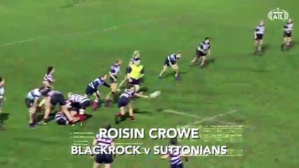 February 2019 - #AILWomensTry Of The Month Winner: Roisin Crowe (Blackrock College)