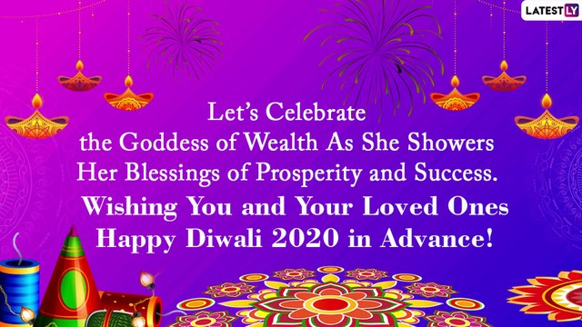 Happy Diwali 2020 in Advance Greetings: WhatsApp Messages, Laxmi Pujan Pics to Wish Family, Friends