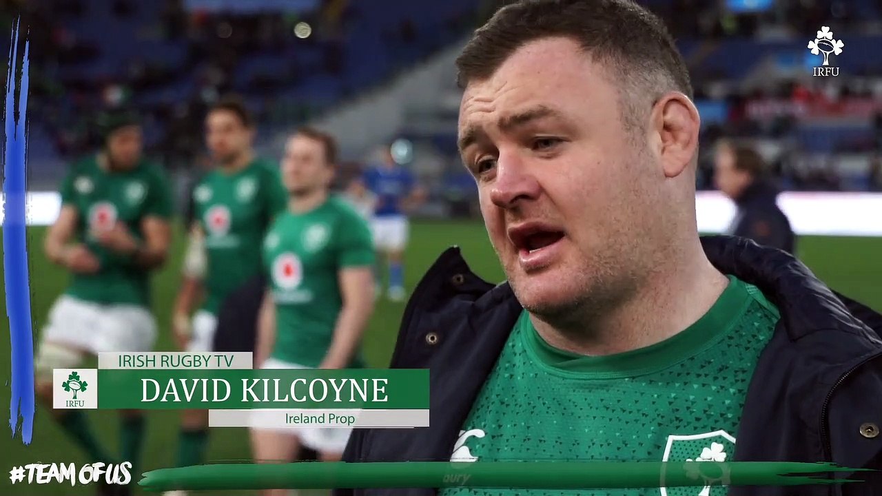 Irish Rugby TV David Kilcoyne on Ireland's Win In Rome video Dailymotion