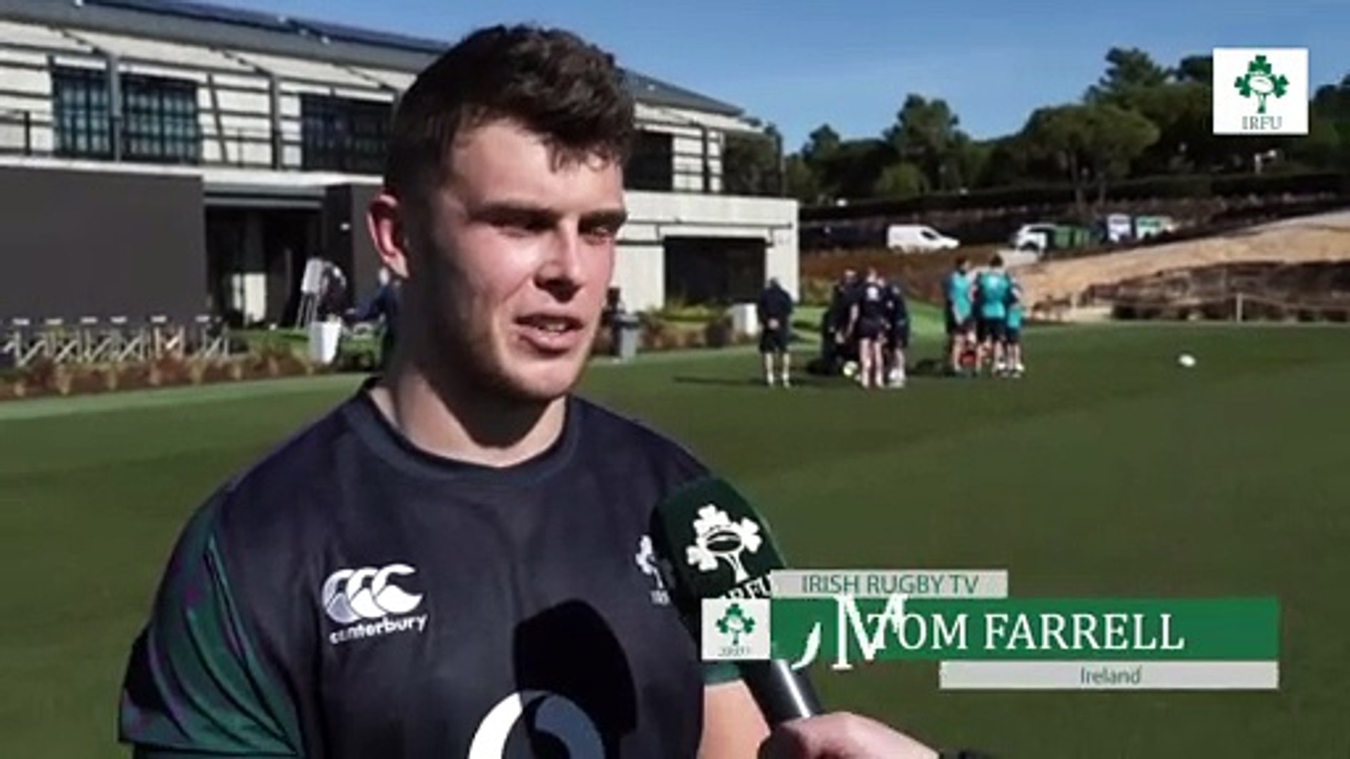 Irish Rugby TV Tom Farrell Honoured To Be In Ireland Squad