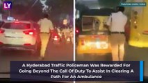 Hyderabad Traffic Constable Is A 'Hero': G Babji Runs 2 km To Clear Way For Ambulance; Gets Applauded By Netizens & Hyderabad Police Commissioner