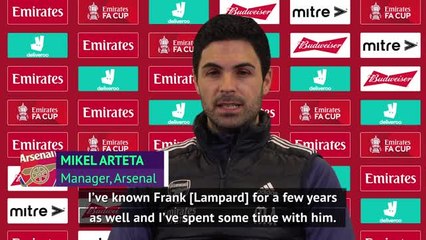 Arteta calls for Chelsea 'icon' Lampard to be given time