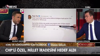 Gökçek'ten CHP'li Özel'e: 'O eleştirdiğin Anayasa'yı millet seçti!'