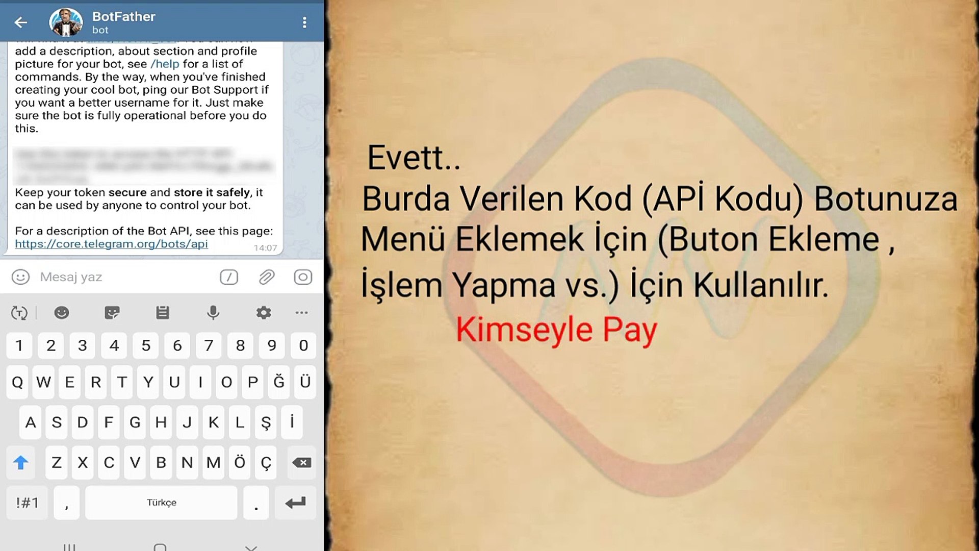 Telegram Bot Yapımı (Mobil) 2020