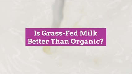 Is Grass-Fed Milk Better Than Organic