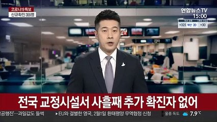 전국 교정시설서 사흘째 추가 확진자 없어