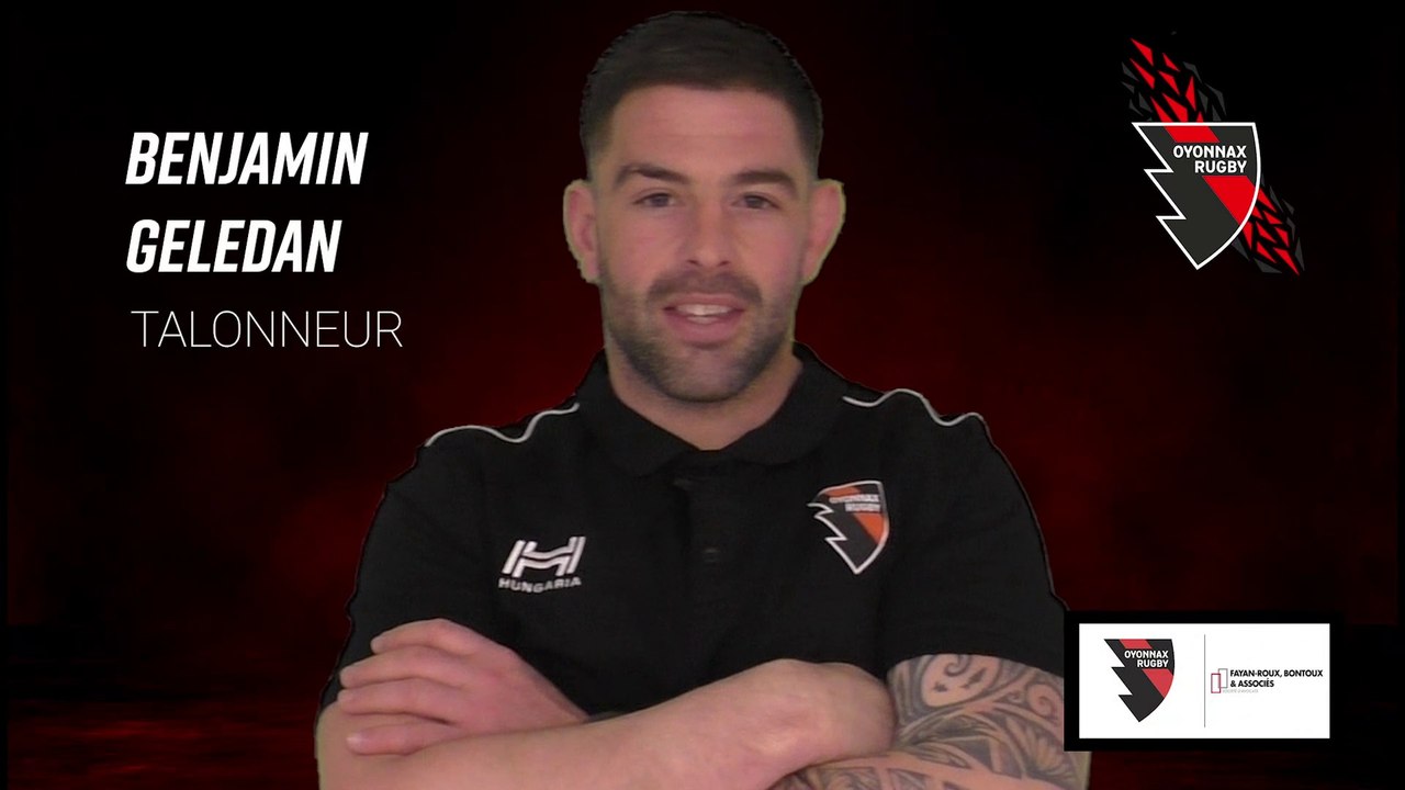 Benjamin GELEDAN prolonge avec Oyonnax Rugby 3 ans de plus !