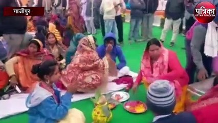 गाजीपुर में एक-दूजे के हुए 154 जोड़े