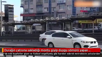 Kameralara böyle yansıdı! Metrobüs durağında deşifre oldu