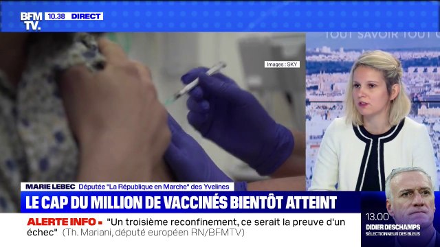 Marie Lebec (LaRem): Aujourd'hui, on vaccine plus que des pays qui sont partis très vite comme l'Allemagne ou l'Italie