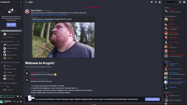 Drachenlord Discord Talk mit Haidern (gegen Mobbing) (Zusammenfassung)