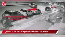 Çaldığı malzemeleri ev taşır gibi kamyonete yükleyip götüren şüpheli, yakalandı