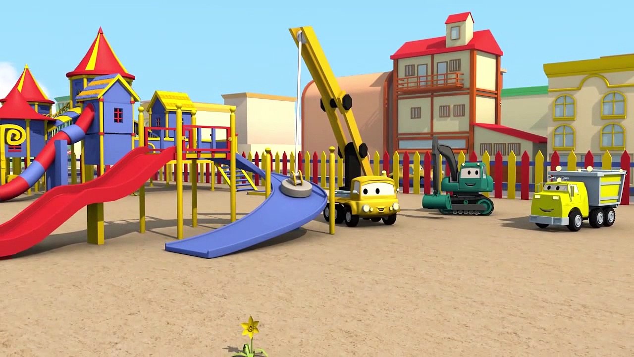 Les Camions Constructeurs embellissent le Parc de Jeu de Car City