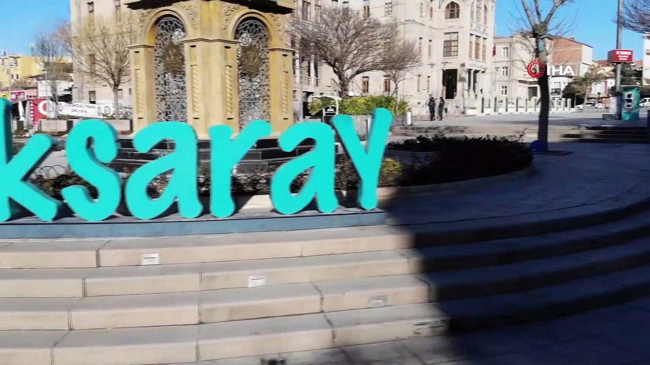 Kısıtlamada Aksaray sokakları sessizliğe büründü