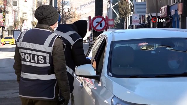 Polis Ekiplerinin Eksi 10 Derecede Kısıtlama Denetimleri Sürüyor