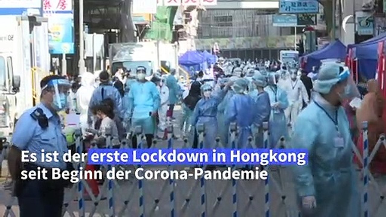 Hongkong verhängt erstmals einen Corona-Lockdown