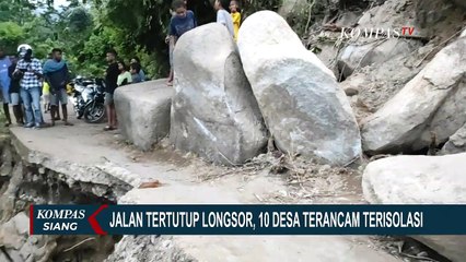 10 Desa Terancam Terisolasi Akibat Jalanan Tertutup Longsor di Ende