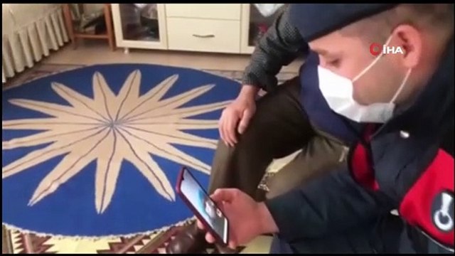 Jandarma ekipleri yaşlıları, çocukları ve torunları ile görüştürdü