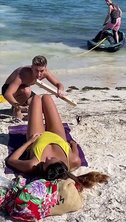 SHE WAS SUNBATHING  ( PARODY)