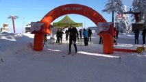Ilgaz Dağı'nda Kayakla Oryantiring Yarışması yapıldı