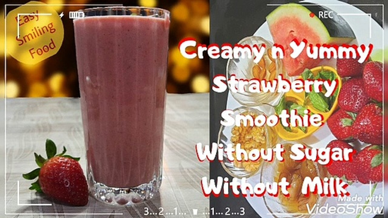 Lactose free Strawberry Smoothie