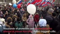 Navalny Supporters Arrested as Putin Protests Sweep Russia