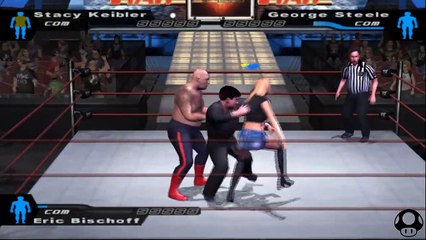Here Comes the Pain Stacy Keibler vs George Steele vs Eric Bischoff