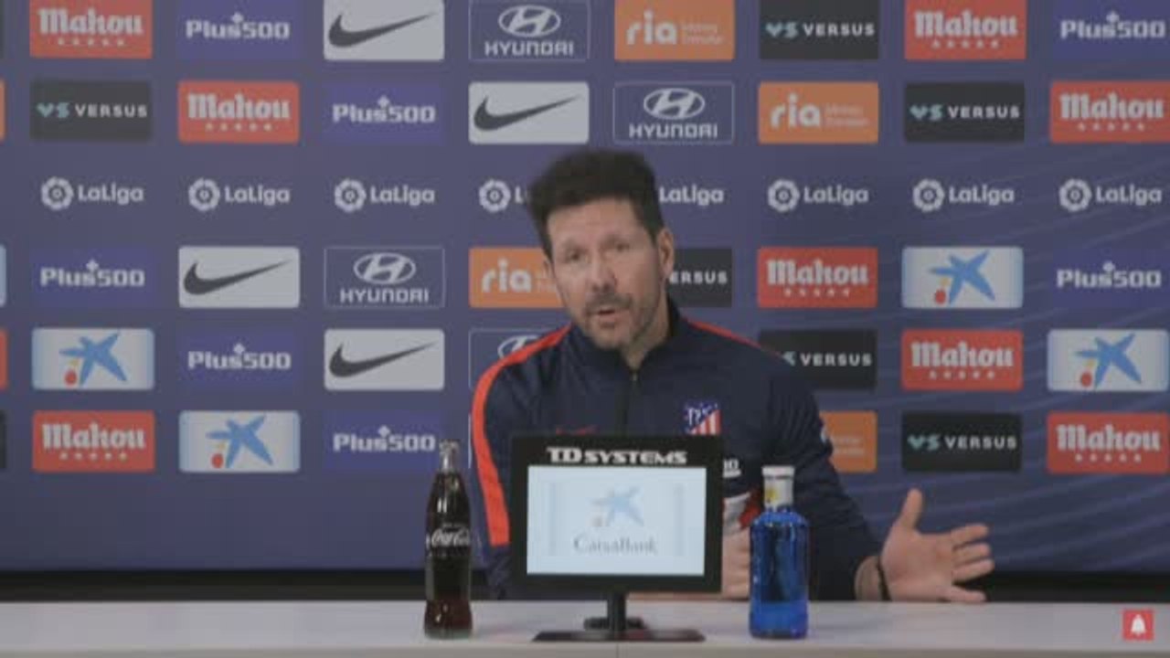 Simeone: "En el momento en el que hablé por teléfono con Luis me encontré lo que transmite en el campo"