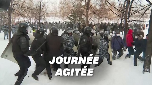 En Russie, heurts et arrestations massives pour les manifestants pro-Navalny