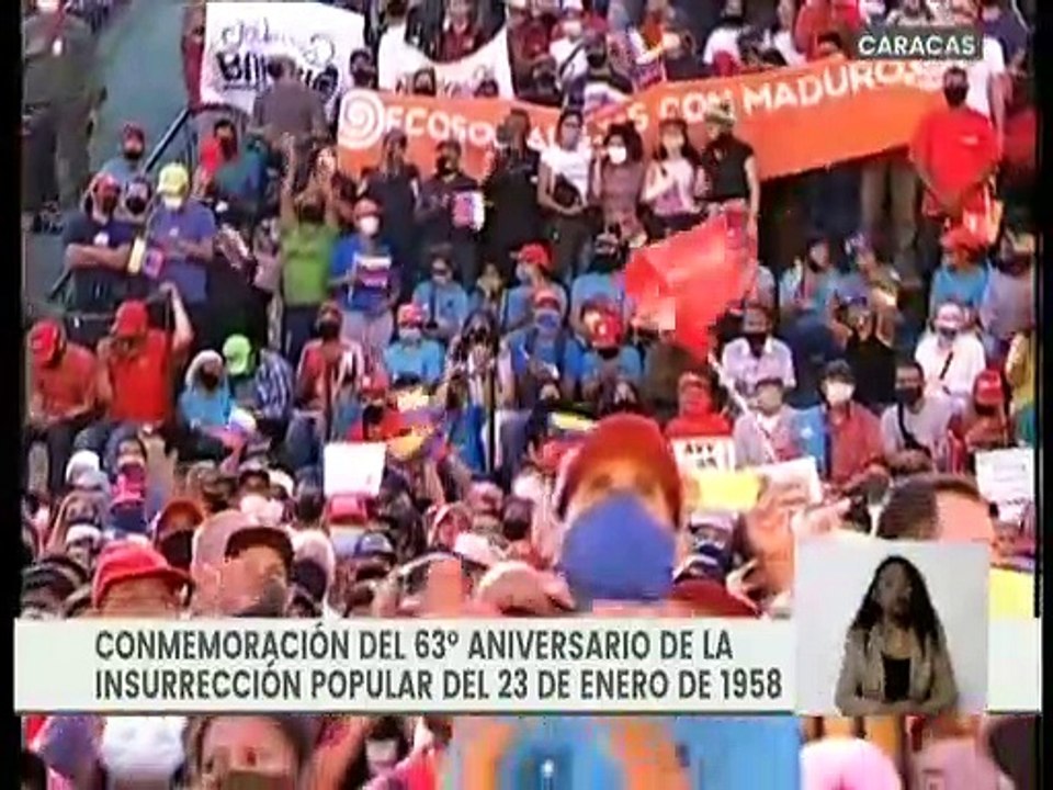 Pdte. Maduro lidera acto conmemorativo al 63° Aniversario de la Insurrección Popular del 23ENE1958