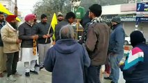Slogans of Delhi Chalo echoed in the streets of Hanumangarh in the morning