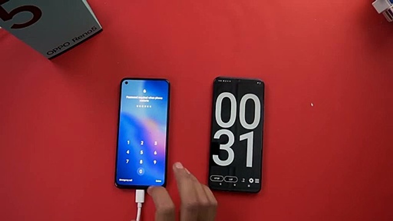 Oppo Reno 5 Charging Time Test | 50W Charging VOOC