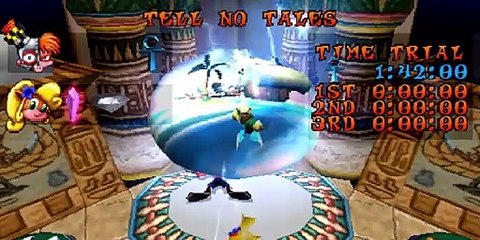 Crash Bandicoot 3 - Tell No Tiles - Time Trial - PLAYSTATION SONY Walkthrough