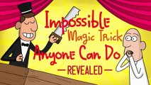Impossible Magic Trick Anyone Can Do Revealed!!! | Cartoon Animation | 1min cartoon